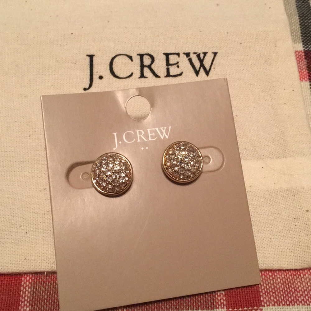 J. Crew sparkle stud earrings NWT